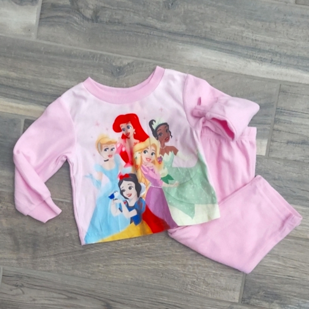 Disney Princess Pink 2-Piece Pajama Set